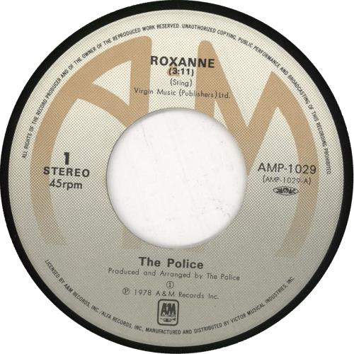 The Police Roxanne Japanese 7
