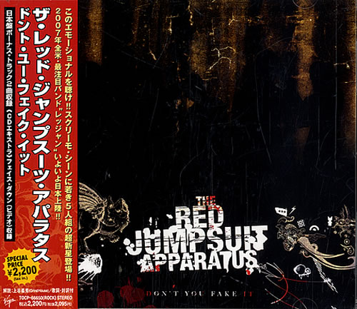 The Red Jumpsuit Apparatus Don T You Fake It Japanese Promo Cd Album Cdlp 4595