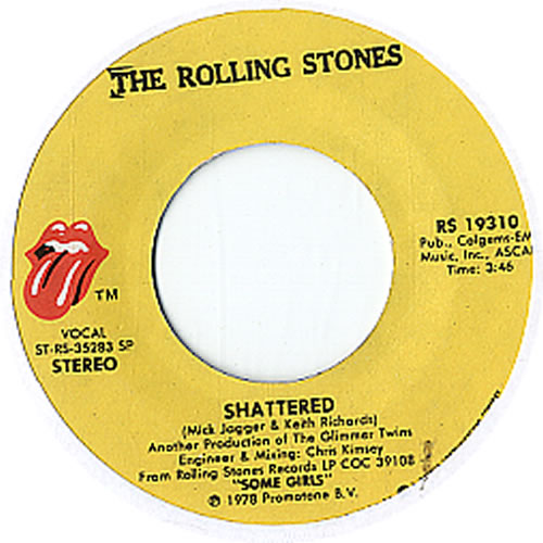 The Rolling Stones Shattered US 7