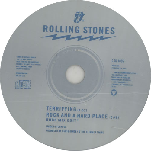 Rolling Stones ストーンズ◆Terrifying◆Promo CD Rolling Stones – Terrifying – CD (Single, Promo), 1990
