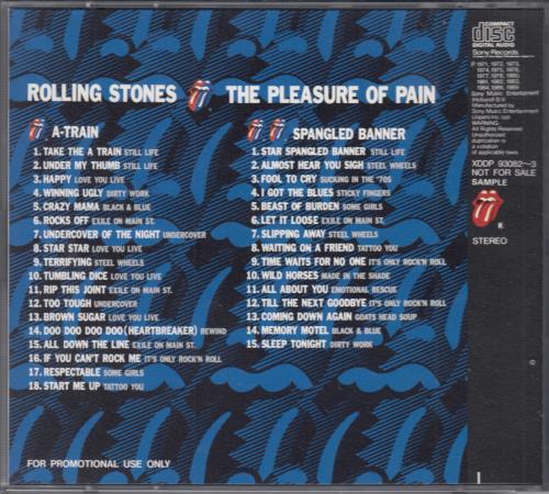 The Rolling Stones The Pleasure Of Pain Japanese Promo 2 CD album 