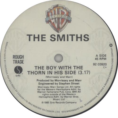 The Smiths The Boy With The Thorn In His Side Canadian 12
