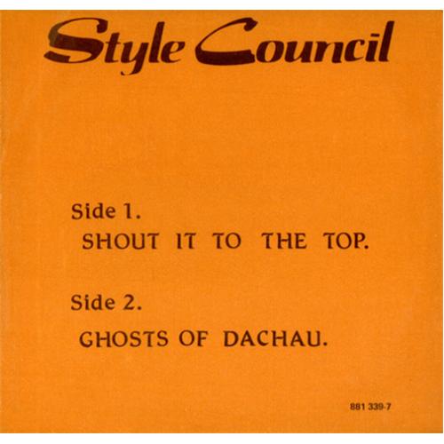 The Style Council Shout It To The Top New Zealand 7" vinyl single (7 inch record / 45) (423882)
