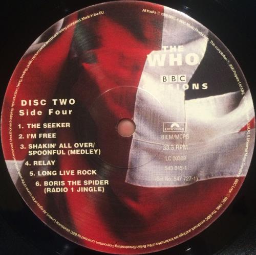 The Who BBC Sessions Sealed UK 2LP vinyl record set (Double LP Album