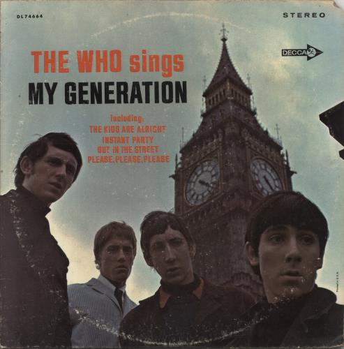 The Who My Generation - 2nd vinyl LP album (LP record) US WHOLPMY715767