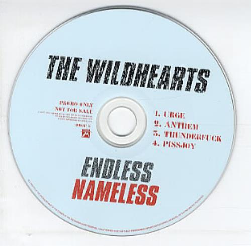 The Wildhearts Endless Nameless Sampler UK Promo CD single (CD5 / 5 ...