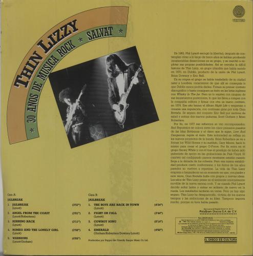 Thin Lizzy 30 A�os De M�sica Rock - Sealed vinyl LP album (LP record) Mexican THILPAO673388