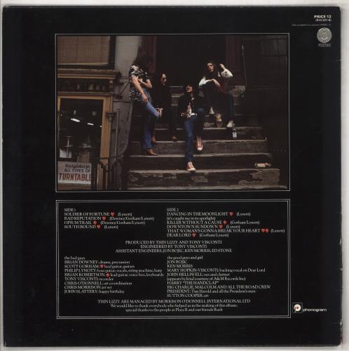 Thin Lizzy Bad Reputation vinyl LP album (LP record) UK THILPBA738952