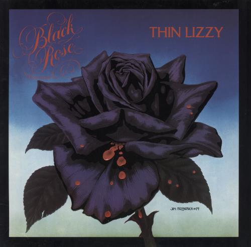 Thin Lizzy Black Rose + Inner - EX vinyl LP album (LP record) German THILPBL817516