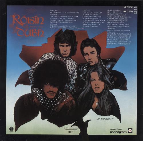 Thin Lizzy Black Rose + Inner - EX vinyl LP album (LP record) German THILPBL817516