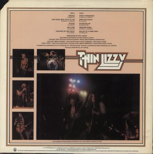 Thin Lizzy Fighting vinyl LP album (LP record) US THILPFI608858