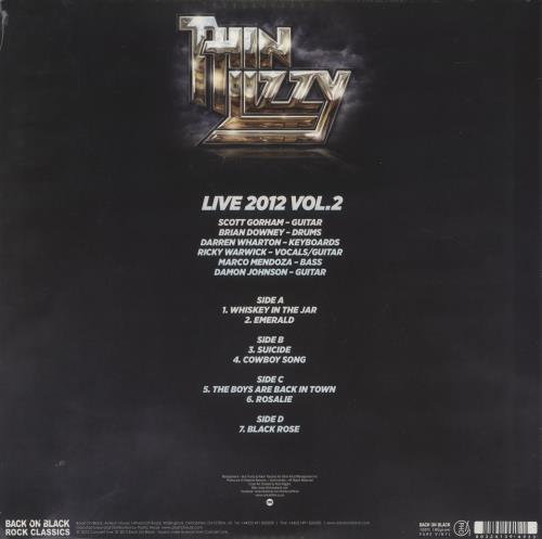 Thin Lizzy Live 2012 Vol. 2 - 180g White Vinyl - Sealed 2-LP vinyl record set (Double LP Album) UK THI2LLI872060