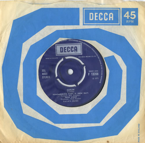 Thin Lizzy New Day EP - Company Sleeve 7" vinyl single (7 inch record / 45) UK THI07NE409840