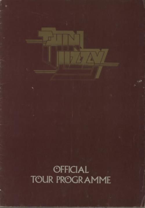 Thin Lizzy Official Tour Programme - EX tour programme UK THITROF73312
