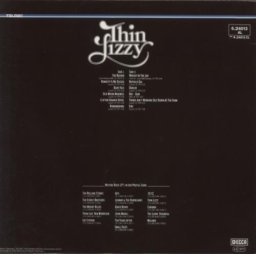 Thin Lizzy Profile vinyl LP album (LP record) German THILPPR266695