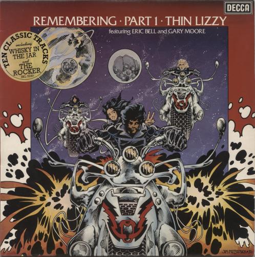 Thin Lizzy Remembering Part 1 - Hype-sticker vinyl LP album (LP record) UK THILPRE705029