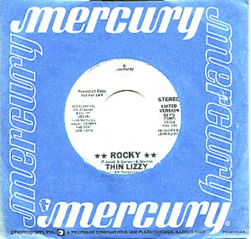 Thin Lizzy Rocky 7" vinyl single (7 inch record / 45) US THI07RO67705