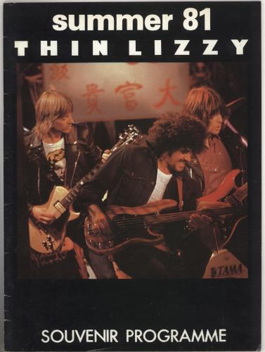 Thin Lizzy Summer '81 - EX tour programme UK THITRSU740774