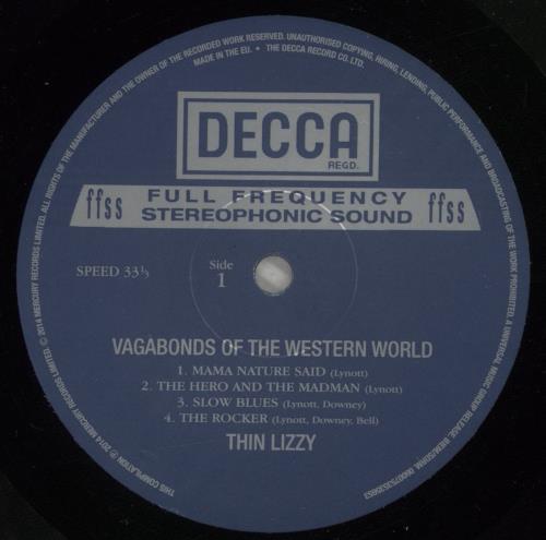 Thin Lizzy Vagabonds Of The Western World - 180gm Vinyl vinyl LP album (LP record) UK THILPVA874111