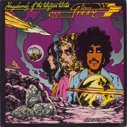 Thin Lizzy Vagabonds Of The Western World - 1st - EX vinyl LP album (LP record) UK THILPVA609729