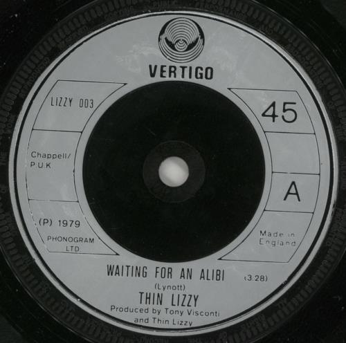 Thin Lizzy Waiting For An Alibi - P/S + Insert 7" vinyl single (7 inch record / 45) UK THI07WA672539