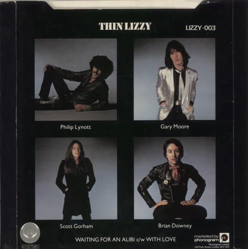 Thin Lizzy Waiting For An Alibi - P/S + Insert 7" vinyl single (7 inch record / 45) UK THI07WA672539