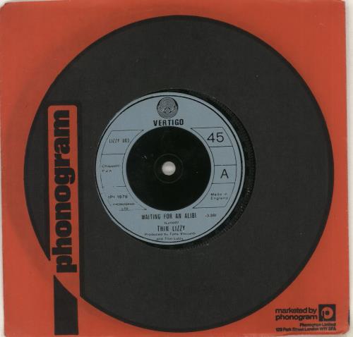 Thin Lizzy Waiting For An Alibi 7" vinyl single (7 inch record / 45) UK THI07WA565697