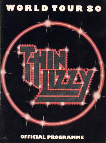 Thin Lizzy World Tour 80 - EX tour programme UK THITRWO114036