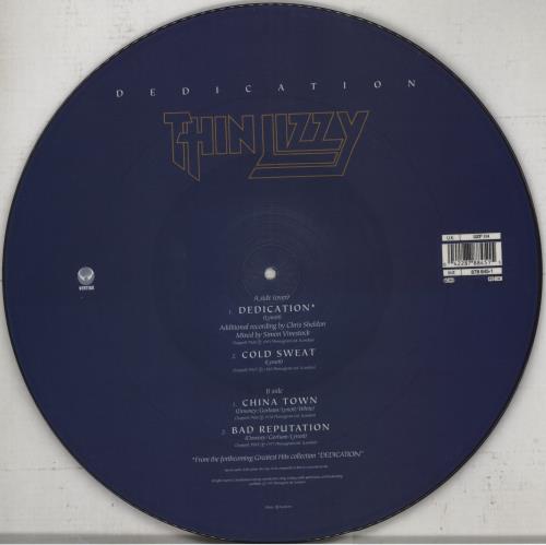 レア】THIN LIZZY DEDICATION ピクチャーディスク（Thi̲n̲