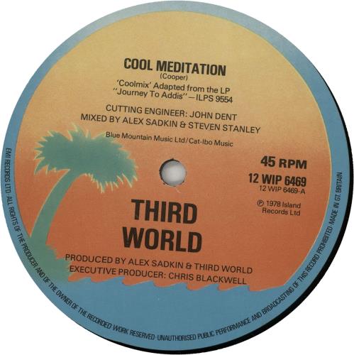 Third World Cool Meditation 12" vinyl single (12 inch record / Maxi-single) UK TRW12CO650131