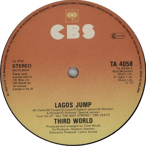 Third World Lagos Jump 12" vinyl single (12 inch record / Maxi-single) UK TRW12LA629694
