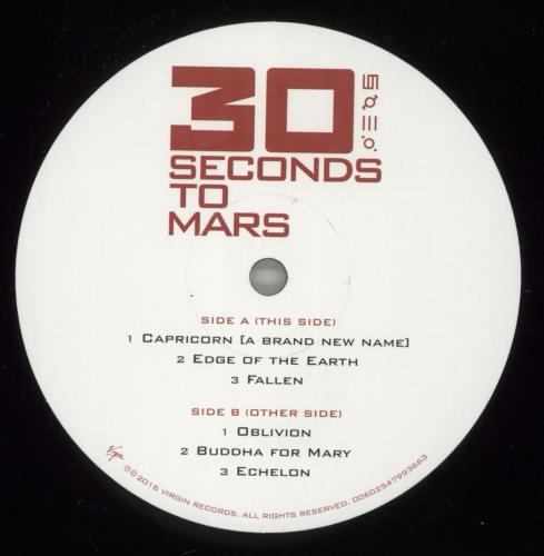 Thirty Seconds To Mars 30 Seconds To Mars 2-LP vinyl record set (Double LP Album) US 30A2LSE864025