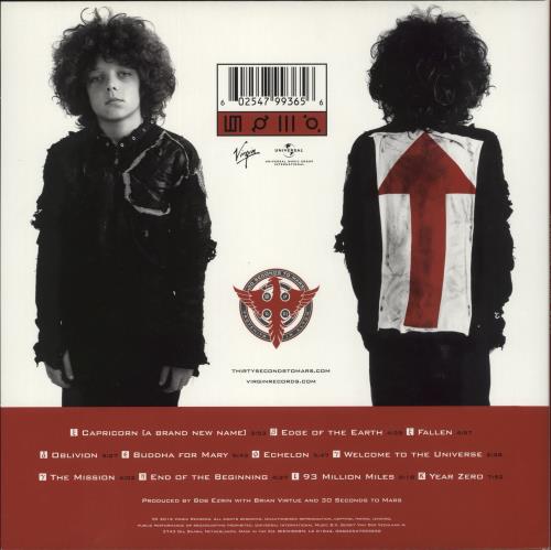 Thirty Seconds To Mars 30 Seconds To Mars 2-LP vinyl record set (Double LP Album) US 30A2LSE864025