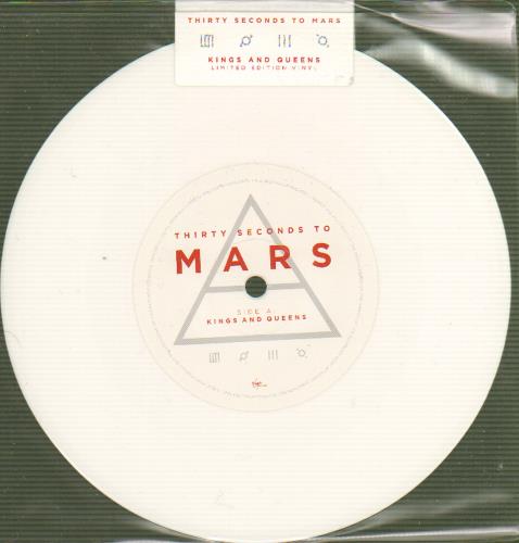 Thirty Seconds To Mars Kings And Queens 7" vinyl single (7 inch record / 45) UK 30A07KI490377
