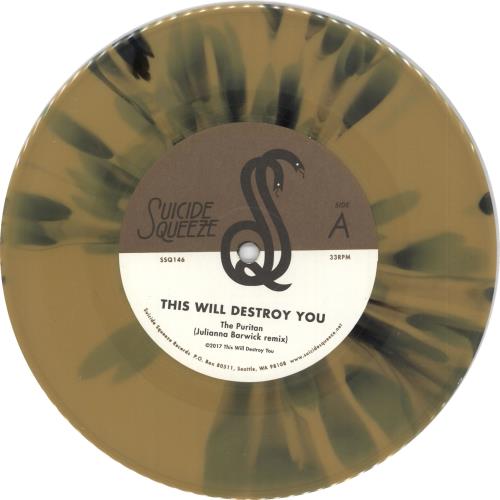 This Will Destroy You The Puritan - Brown & Black Vinyl 7" vinyl single (7 inch record / 45) US X6X07TH722163