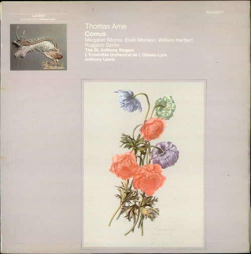 Thomas Arne Comus vinyl LP album (LP record) UK U2YLPCO533409