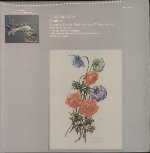 Thomas Arne Thomas Arne - Comus 2-LP vinyl record set (Double LP Album) UK U2Y2LTH858103