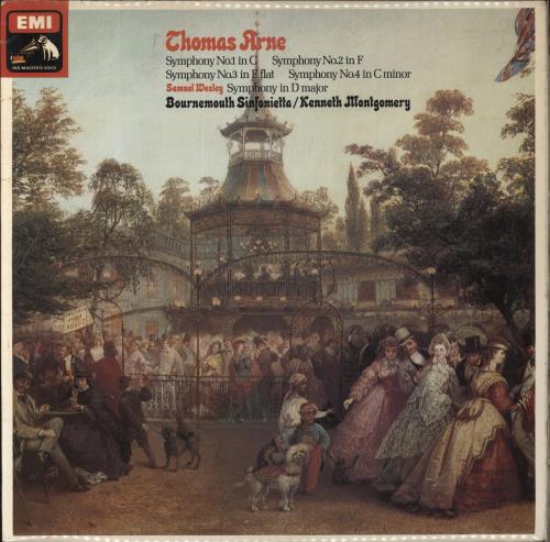 Thomas Arne Thomas Arne: Symphonies vinyl LP album (LP record) UK U2YLPTH852929