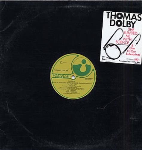 Thomas Dolby She Blinded Me With Science 12" vinyl single (12 inch record / Maxi-single) US DOL12SH297322