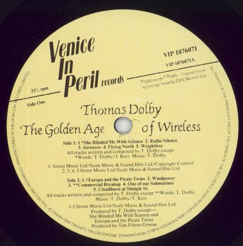 Thomas Dolby The Golden Age Of Wireless vinyl LP album (LP record) UK DOLLPTH330559