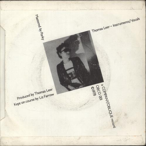 Thomas Leer Private Plane/ International 7" vinyl single (7 inch record / 45) UK THL07PR869813