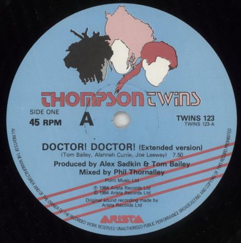 Thompson Twins Doctor Doctor 12" vinyl single (12 inch record / Maxi-single) UK TWI12DO14245