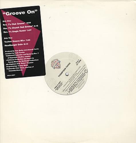Thompson Twins Groove On 12" vinyl single (12 inch record / Maxi-single) US TWI12GR03894