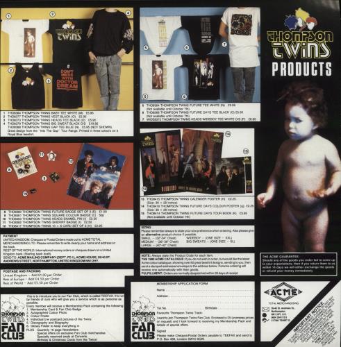 Thompson Twins Here's To Future Days + Insert 2-LP vinyl record set (Double LP Album) German TWI2LHE717959