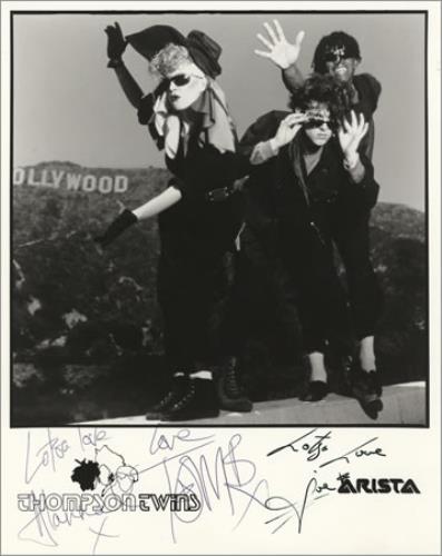 Thompson Twins Hollywood - Autographed photograph UK TWIPHHO389929