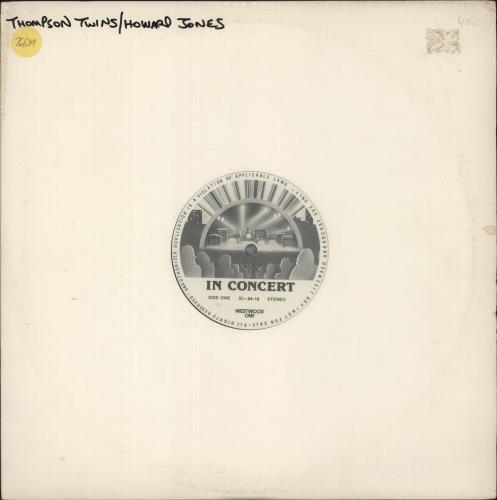 Thompson Twins In Concert 2-LP vinyl record set (Double LP Album) US TWI2LIN137743