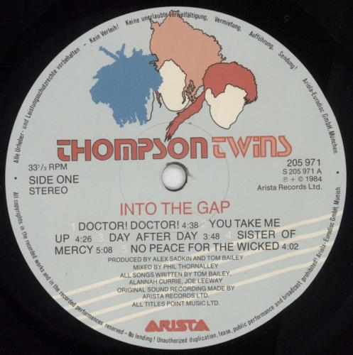 Thompson Twins Into The Gap vinyl LP album (LP record) German TWILPIN245100