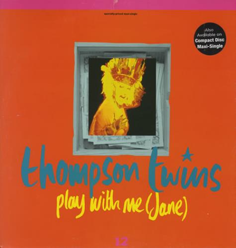 Thompson Twins Play With Me - Promo Stamped 12" vinyl single (12 inch record / Maxi-single) US TWI12PL82147