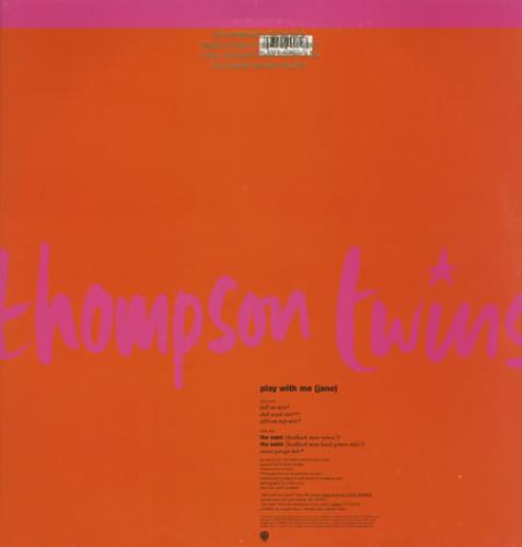 Thompson Twins Play With Me - Promo Stamped 12" vinyl single (12 inch record / Maxi-single) US TWI12PL82147