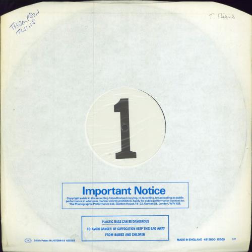 Thompson Twins Set - Test Pressing vinyl LP album (LP record) UK TWILPSE301148